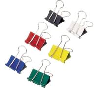 MAUL Pinces foldback mauly® rouge 12 pièces métal solide 19 mm