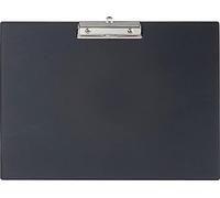 MAUL Porte-bloc A3 noir Paysage pince métal 80 feuilles | Maintien fiable des documents, surface lisse facile à nettoyer, œillet pratique pour suspendre, idéal bureau atelier