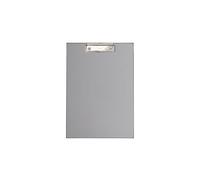 MAUL Porte-bloc A4 – Carton, pince moderne, revêtement en film, fixation murale – Argenté