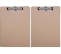 MAUL porte bloc A4 MAULbasic | Porte bloc en bois au format A4 vertical | Clipboard stable à suspendre | Pince moderne pour ranger du papier | Pour le bureau, la cuisine et l'atelier | Bois (Lot de 2)