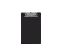 MAUL porte bloc A5 | Porte bloc en plastique au format DIN A5 vertical | Clipboard à suspendre | Pince pour ranger le papier | Pour le bureau, la cuisine et l'atelier | Noir