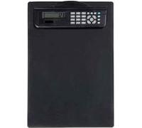 MAUL Porte-bloc DIN A4 avec calculatrice solaire (écran 8 chiffres), plastique noir