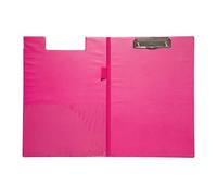 MAUL dossier A4 avec revêtement en film | Porte bloc en carton recouvert d'une feuille à fermer | Pochette à l´intérieur de la couverture pour feuilles | Pratique à suspendre | Rose