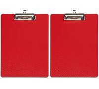 MAUL Porte-bloc MAULflexx très robuste A4 patte d'accrochage rétractable rouge (Lot de 2)