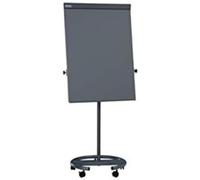 MAUL porte papier en acier | Porte papier clipsable pour tableau à rabat | Support magnétique | Avec 2 pinces à papier mauly | Montage facile sur tableau | Longueur : 65 cm | Gris