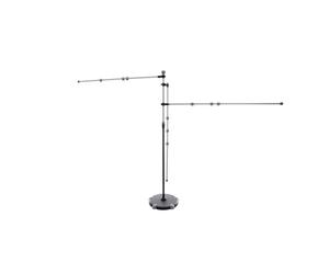 MAUL Porte-plans mobile argenté A0 sur roulettes | réglage fluide 140-200 cm, 3 bras pour dessins grand format, fixation magnétique, socle rond stable, pinces incluses