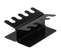 MAUL porte tampon en métal 15,6x12x6,5 cm | Organiseur bureau pour 8 tampons | Porte-tampon élégant en version droite | Rangement bureau pour le bureau et l'étagère | Noir