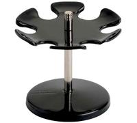 MAUL Porte-timbres rond 51010-90, 10 tampons, plateau rotatif Ø8,5 cm, métal, 14x10x14 cm, Noir