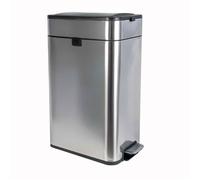 MAUL Poubelle à Pédale MAULwing 40 l acier inoxydable 45.6 x 27.7 x 66.7 cm argenté