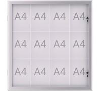 Maul Présentoirs MAULexcite Utilisation pour format de papier: 12 x DIN A4 à lextérieur à labri de la pluie 6654208 aluminium argent 1 pc(s)