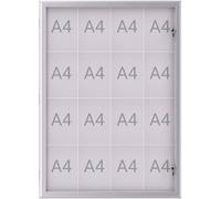 Maul Présentoirs MAULexcite Utilisation pour format de papier: 16 x DIN A4 à lextérieur à labri de la pluie 6654408 aluminium argent 1 pc(s)