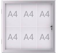 Maul Présentoirs MAULexcite Utilisation pour format de papier: 6 x DIN A4 à lextérieur à labri de la pluie 6653608 aluminium argent 1 pc(s)