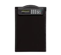 MAUL Porte-bloc DIN A4 avec calculatrice solaire (écran 8 chiffres), plastique noir