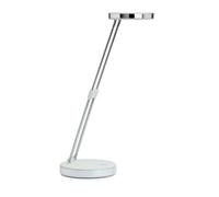 MAUL Puck Luminaire de Table LED 1300 lux bras télescopique en métal hauteur environ 33 cm Blanc