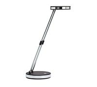 MAUL Puck Luminaire de Table LED 1300 lux bras télescopique en métal hauteur environ 33 cm Noir