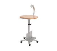 MAUL Pupitre Debout Brun Mobile réglable inclinable