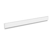 MAUL rail pince MAULgrip 100 x 5 cm | Rail pince en aluminium pour fixation des dessins, des plans, des photos ou des posters | Organisateur pour le bureau, l'atelier et le couloir | Blanc