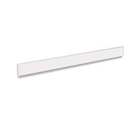 MAUL rail pince MAULgrip 100 x 5 cm | Rail pince en aluminium pour fixation des dessins, des plans, des photos ou des posters | Organisateur pour le bureau, l'atelier et le couloir | Blanc