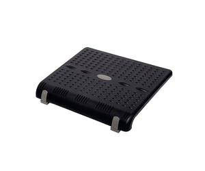 MAUL Repose-pieds noir MAULstandard Réglable antidérapant bureau | Confort au poste de travail, maintien stable à picots, hauteur adaptée à votre posture, large appui, liberté latérale