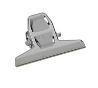 MAUL pince à papier MAULpro en métal (2 pièces) | Pince avec clip de fermeture large 5,5cm et largeur de pince 1,2cm | Gadget pour la maison, la cuisine, le bureau et projet de bricolage | Argenté