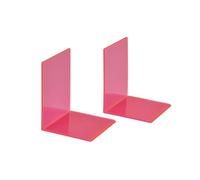MAUL Serre-livres 3513621 – hauteur 130 mm – rose fluorescent – lot de 2
