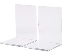 MAUL Serre-livres en acrylique 150 x 160 x 210 mm transparent 2 pièces
