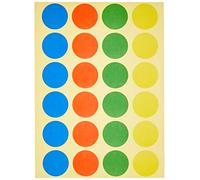 MAUL Autocollants ronds 19 mm – 480 pièces – Multicolore (4 couleurs)