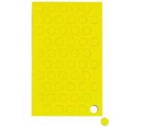 MAUL Symboles magnétiques Cercle (50 pièces) | Petits aimants pour plannings, calendriers et Tableaux Blancs | Aimant 10 mm pour Bureau, Cuisine et Atelier | Polyvalent et Flexible | Jaune