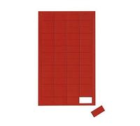 MAUL Symboles magnétiques rectangles rouges inscriptibles lot de 56 | repérage rapide, organisation claire, adhérence fiable, écriture personnalisable, usage recto verso