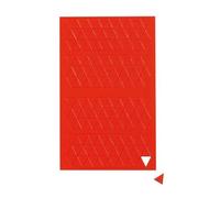 MAUL Symboles magnétiques Triangles rouges inscriptibles 180 pcs