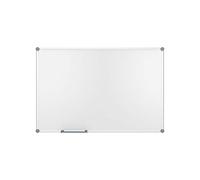 MAUL Tableau Blanc 2000 MAULpro 100 x 150 cm, Tableau Blanc Magnétique en Aluminium avec Plumier pour Marqueurs pour Tableaux Blancs, surface Résistante aux Rayures, Paysage ou Portrait, Gris