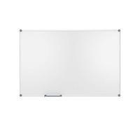 MAUL Tableau Blanc 2000 MAULpro 120 x 180 cm, Tableau Blanc Magnétique en Aluminium avec Plumier pour Marqueurs pour Tableaux Blancs, surface Résistante aux Rayures, Paysage ou Portrait, Gris