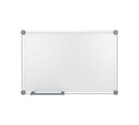 MAUL Tableau Blanc 2000 MAULpro 60 x 90 cm, Tableau Blanc Magnétique en Aluminium avec Plumier pour Marqueurs pour Tableaux Blancs, surface Résistante aux Rayures, Paysage ou Portrait, Gris