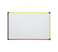 MAUL tableau blanc MAULfun 38,5x58,5cm | Tableau magnétique à accrocher pour le bureau et le home office | Tableau portable pour écrire, peindre, dessiner | Inscriptible des deux côtés | Multicolore