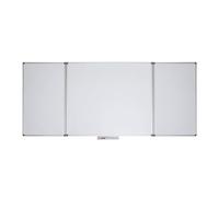 MAUL Tableau blanc MAULstandard blanc 100 x 200 cm cadre aluminium | surface magnétique effaçable à sec, montage mural rapide, format portrait ou paysage, porte-marqueur pratique