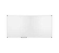 MAUL Tableau blanc mural MAULpro 120x240 cm cadre alu gris | écriture fluide, nettoyage rapide, aimants toujours visibles, surface résistante aux rayures, pose ajustable, bac pratique