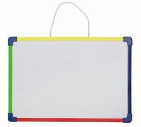 MAUL Tableau effaçable MAULfun blanc 24x35 cm double face aimanté | surface sèche réutilisable, fixation souple par boucle, format compact facile à ranger, support pour marqueurs