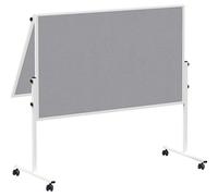 MAUL Tableau mobile gris MAULsolid pliant double face feutre épinglable