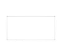 MAUL Tableau mural blanc MAULpro 120 x 240 cm cadre alu argent | surface aimantée efficace, écriture fluide, effaçage à sec, cadre robuste, pose ajustable, porte-marqueurs inclus