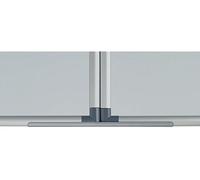 MAUL Tableau mural MAULpro blanc magnétique pliable alu | grande surface 3 volets, écriture fluide, nettoyage rapide, gain de place mural, tablette pratique incluse
