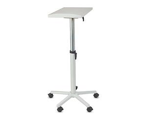 MAUL Tablette de Projection MAULpro, Table pour Videoprojecteur et Projecteur, Réglable en Hauteur, Pied en Étoile avec 5 roulettes, Organisateur de Bureau pour Ordinateur Portable, Gris