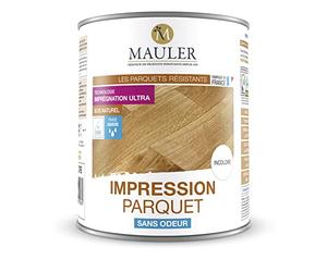 MAULER - Impression Parquet - 1L - Incolore - Sans Odeur - Durcit et Renforce Le Bois de Vos Parquets, Planchers et Escaliers