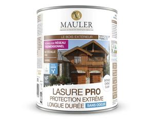 MAULER - Lasure chêne clair 2,5L Pro - protection très longue durée, ne pèle pas, ne s'écaille pas