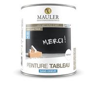 MAULER - Peinture Tableau - Noir Mat - 1L - Pour Obtenir Une Surface Idéale Pour Une Bonne Ecriture - Résistant à l'EAU