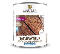MAULER - Saturateur monocouche déperlant incolore 5L - protection professionnelle terrasse et bois extérieur - anti-UV, intempérie, usure