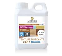 MAULER - Teinture Mordante 2 en 1 - Noyer Clair - 2,5L - Teinte les Parquets Avant Vitrification - S'utilise sur les Meubles, Jouets, Mobiliers