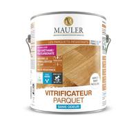 MAULER - Vitrificateur parquet & escalier incolore satiné aspect Mat 2,5L - protection taches, rayures, usure longue durée, ecolabel et dépolluant l'air