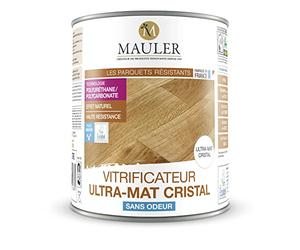 MAULER - Vitrificateur ultra-mat cristal - Invisible sans odeur ECOLABEL - Protection très long durée parquet & escalier - Qualité professionnelle (1L)