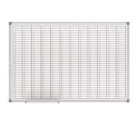 MAULplanning annuel standard 60 x 90 cm - blanc - métal - 1 pièce - MAUL