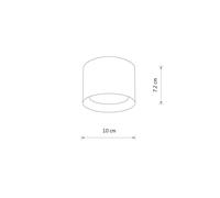 MAUN BLANC PLAFONNIER TUBE NT 1X GX53/ 12W IP54 10481